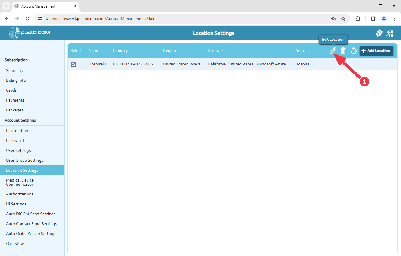 Managing Location Settings