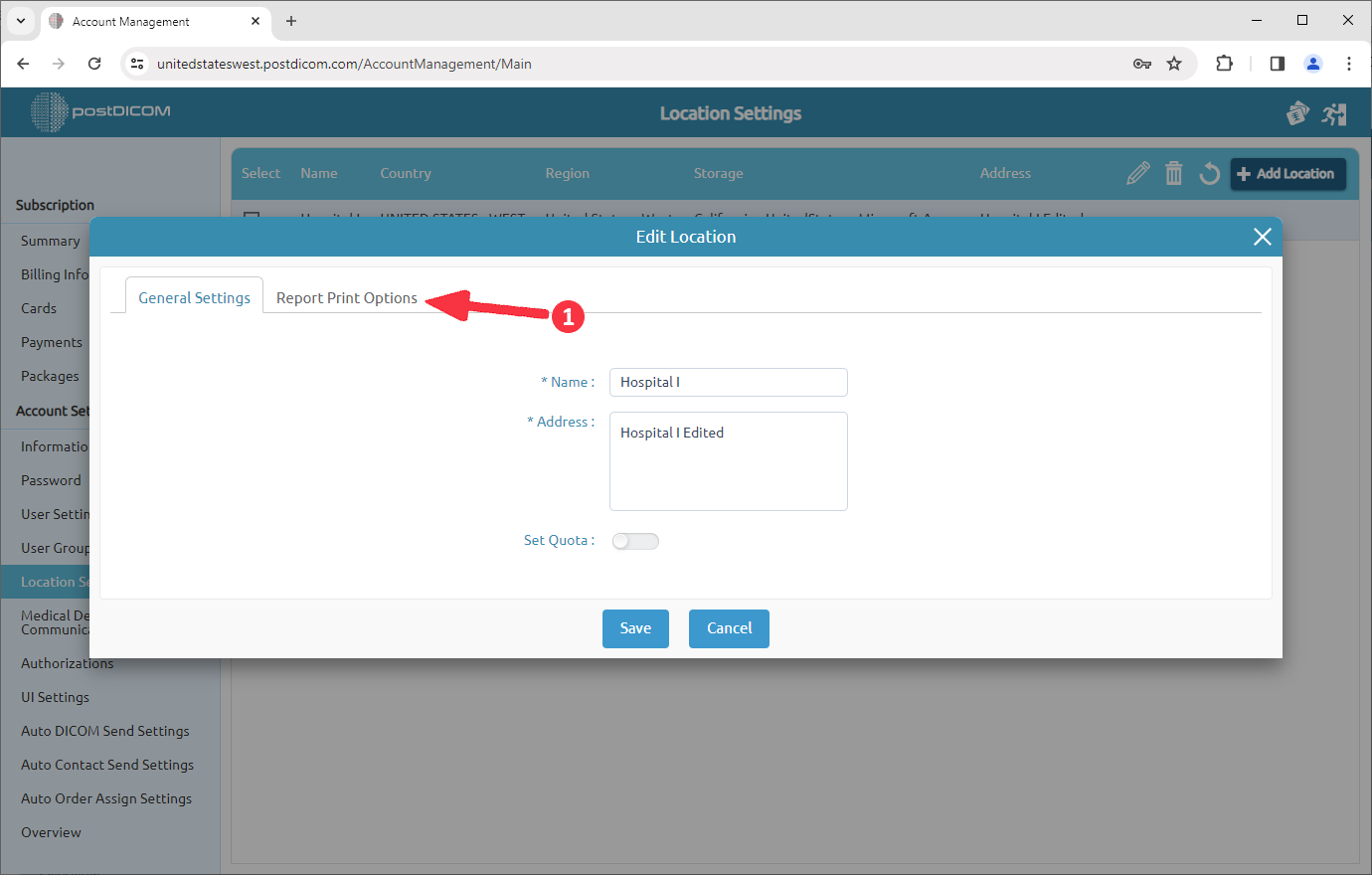 Managing Location Settings