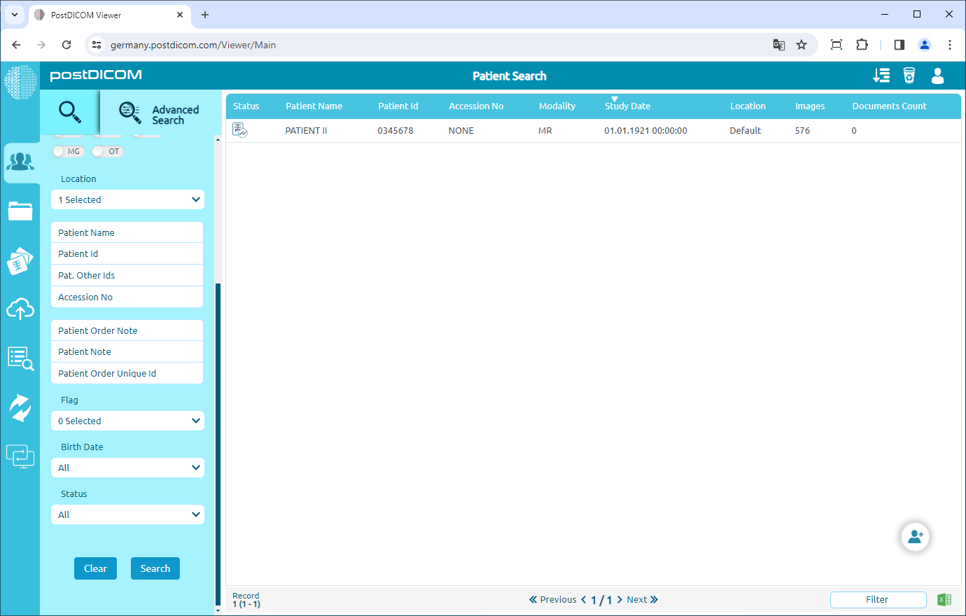 Searching Patient Orders