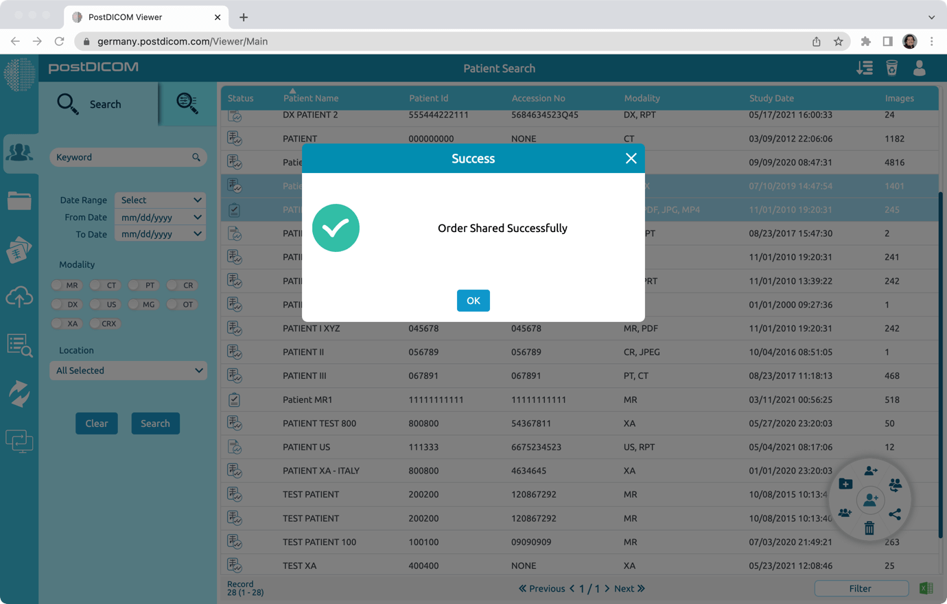 Share Patient Orders